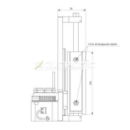 Пневматический подъемник осциллирующего ножа SRT91148 96 099 Пневматический подъемник осциллирующего ножа SRT91148 фото
